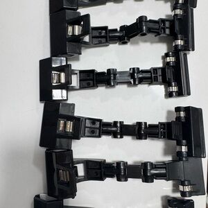 Black Plastic Hinge Clips Sign Holders